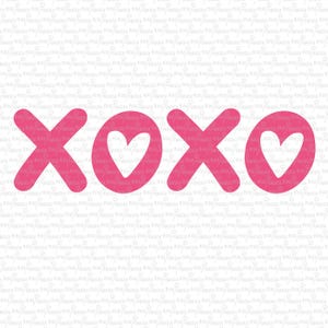 xoxo, Hearts, Herzen, Digital File, Cut File, SVG, PNG, DXF, Plotterdatei, Printable, Silhouette, Cricut, Cuttable, Motivational Quote, Love
