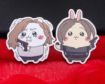 Resident Evil Chiikawa Vinyl Stickers