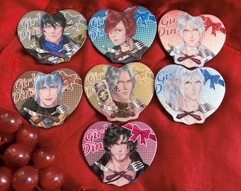 FF14 and FF16 Girl Dinner Badges