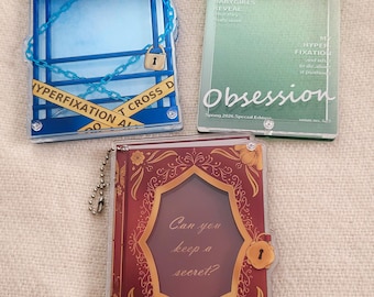 Acrylic Photocard Holder: Charm Display with Easel & Free Photocard