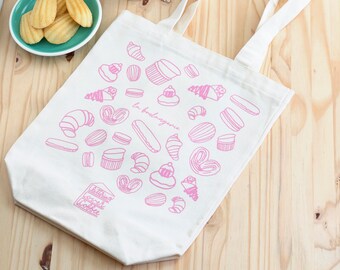 Personalized Baker Tote Bag Personalized Baker Tote Bag