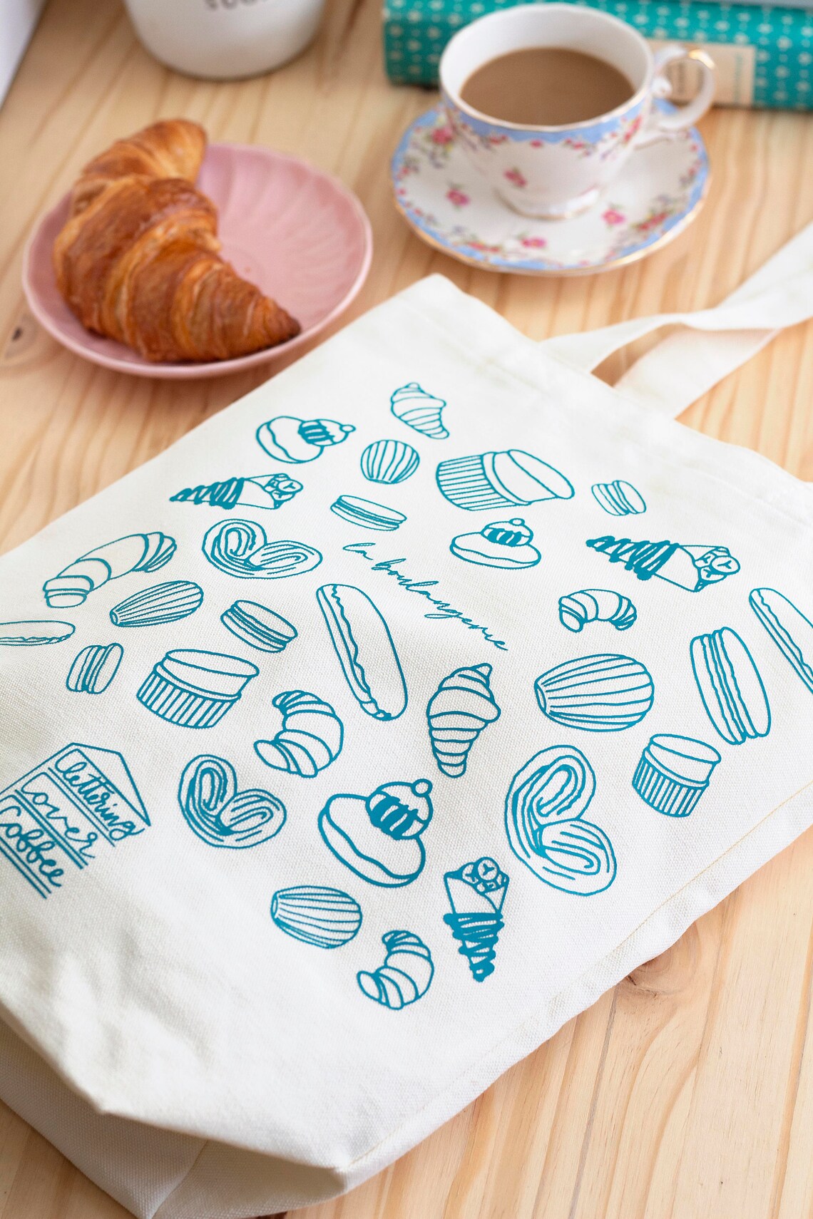 BAKERY Tote Bag Bakery Tote Custom Tote Bags Baker Bag Etsy