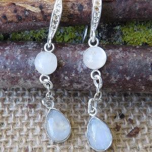 Moonstone earrings