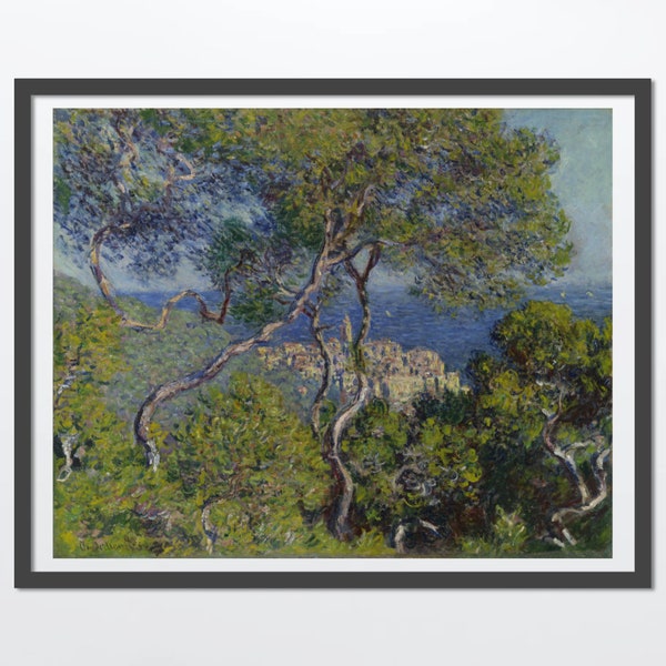 Bordighera by Claude Monet, Downloadable Photo Poster, Digital Printable Image, Bordighera Painting 1884, Birthday Gift, Wall and Desk Decor