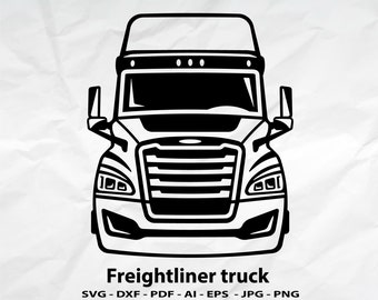 Free Free 226 Semi Truck Front Svg SVG PNG EPS DXF File