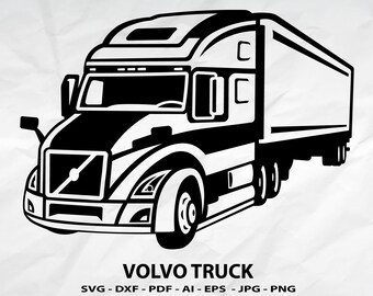 Tractor Trailer Svg Etsy