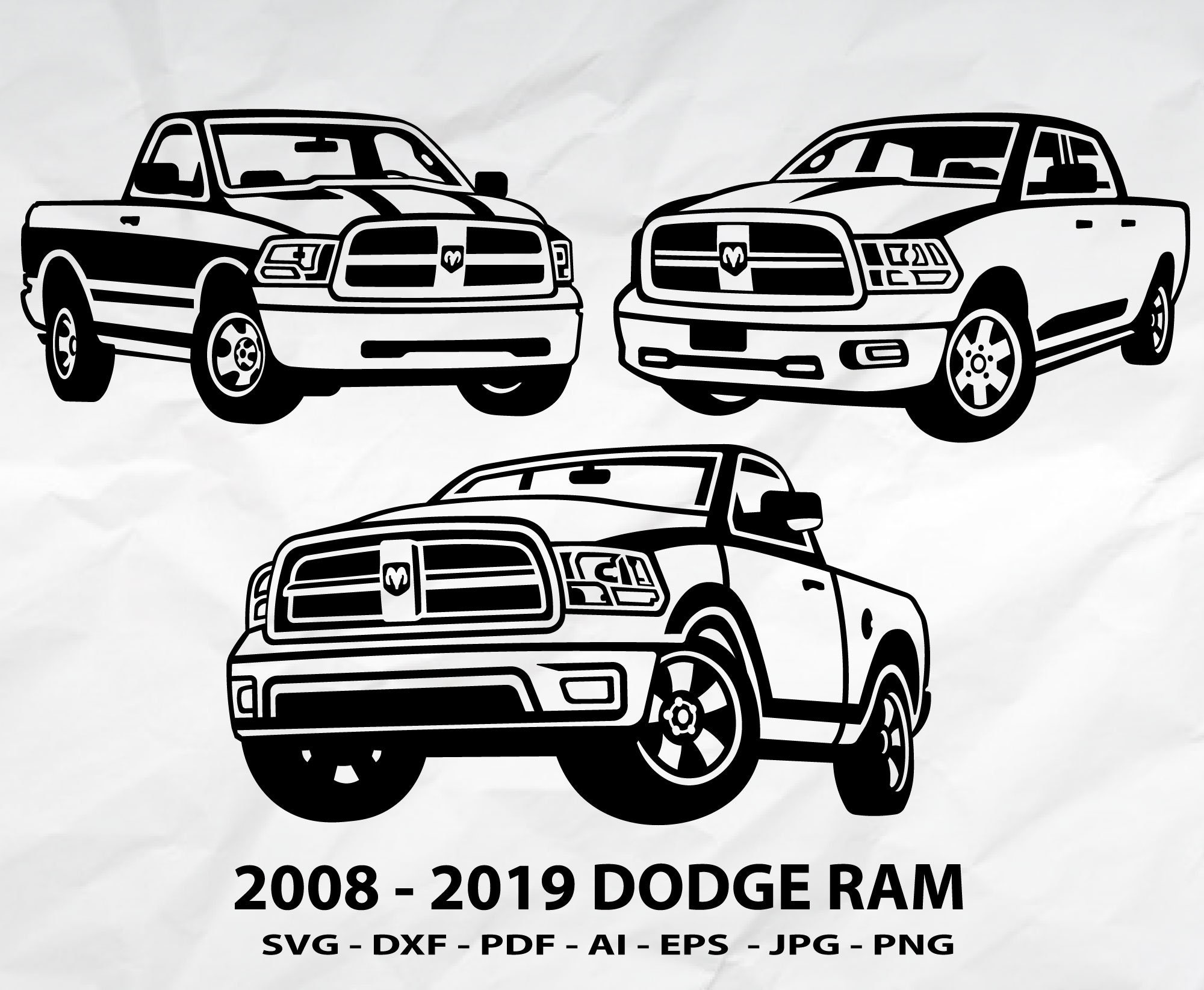 Dodge ram truck svg