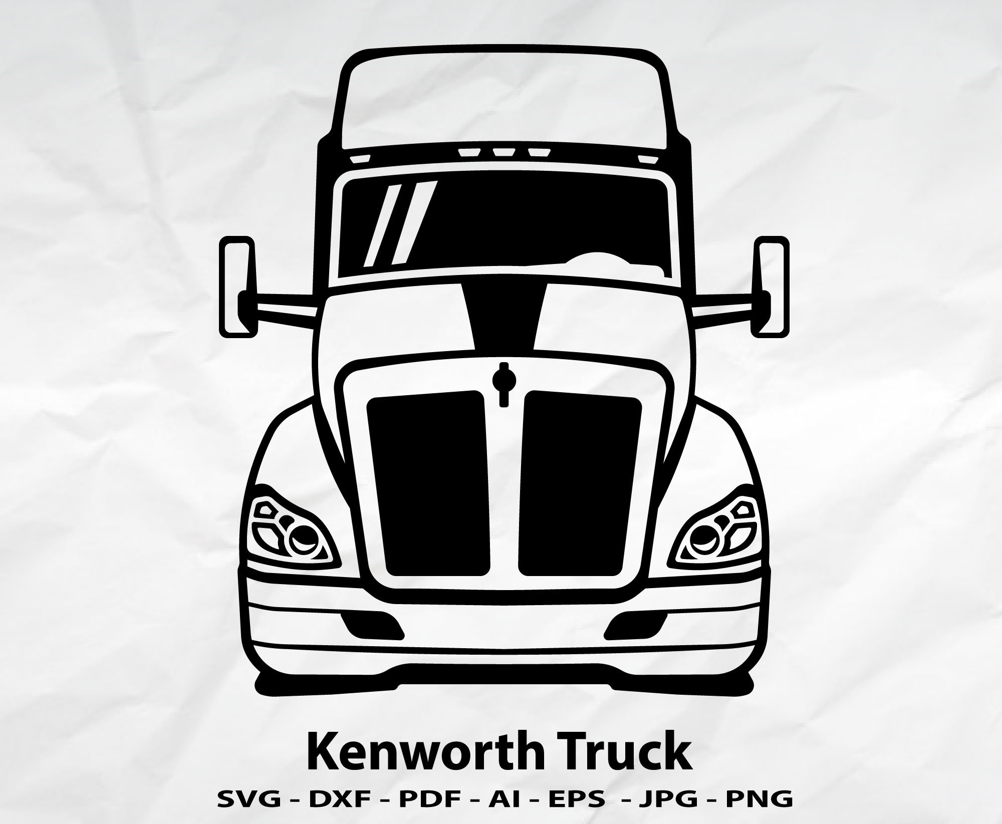 Kenworth Truck SVG Kenworth Svg Semi Trailer SVG Tractor Etsy