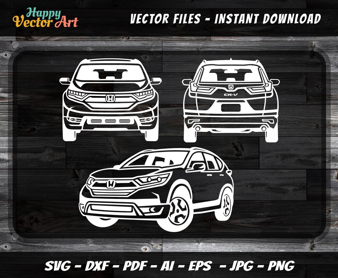 Honda CRV SVG SUV svg Car svg Honda 2020 svg Honda Front Etsy
