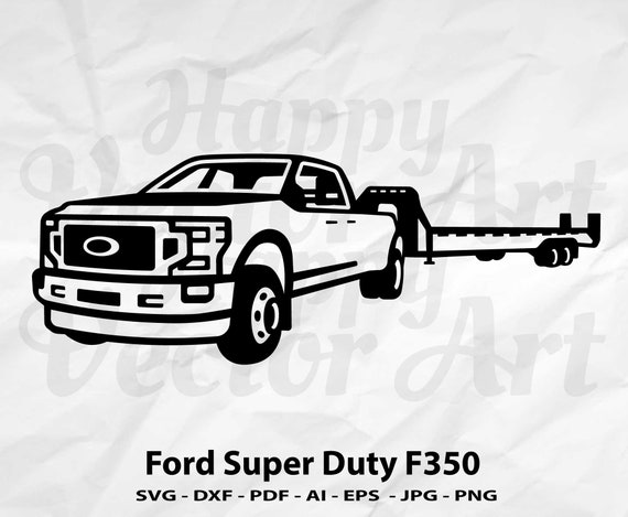 F 350 Super Duty Svg Gooseneck Trailer Svg Pickup Svg Car | Etsy