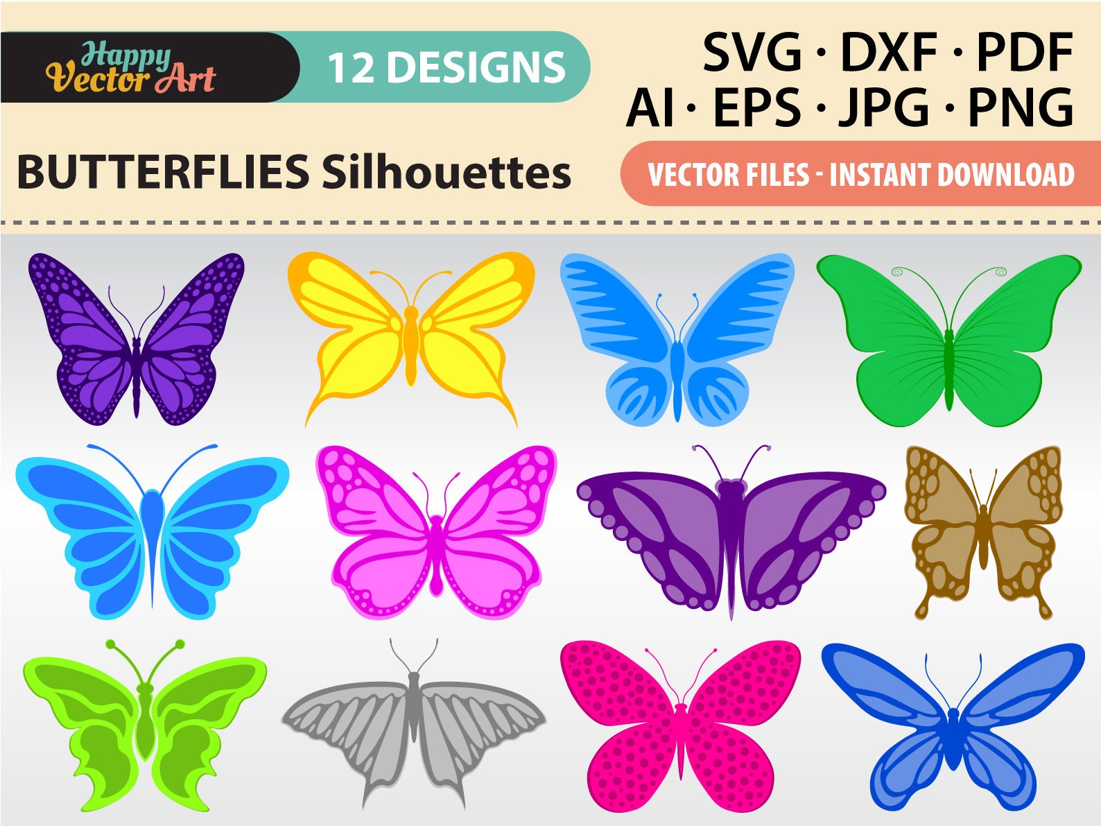 Download Butterfly Svg Insect Svg Flying Insect Svg Butterfly Bundle Etsy
