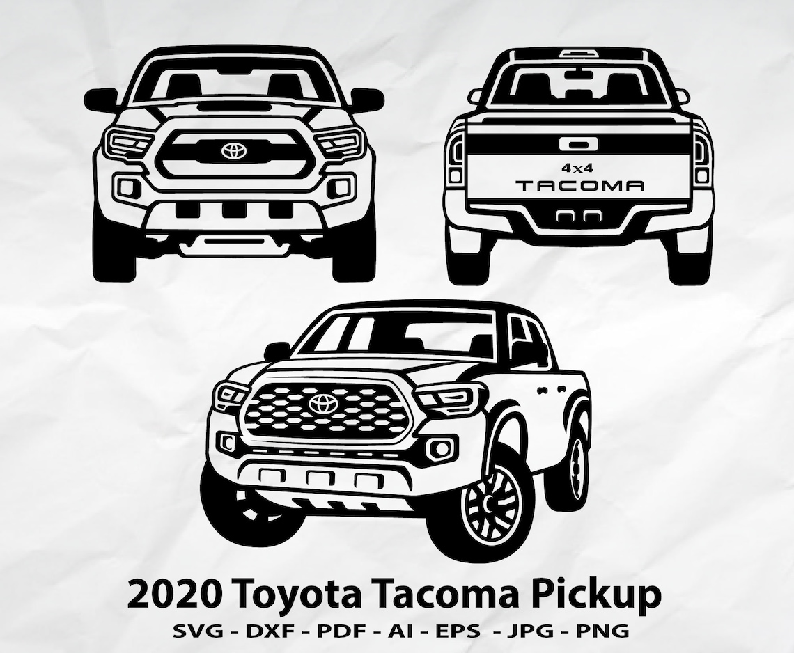 2020 Toyota Tacoma svg Toyota Pickup svg Toyota svg Truck | Etsy