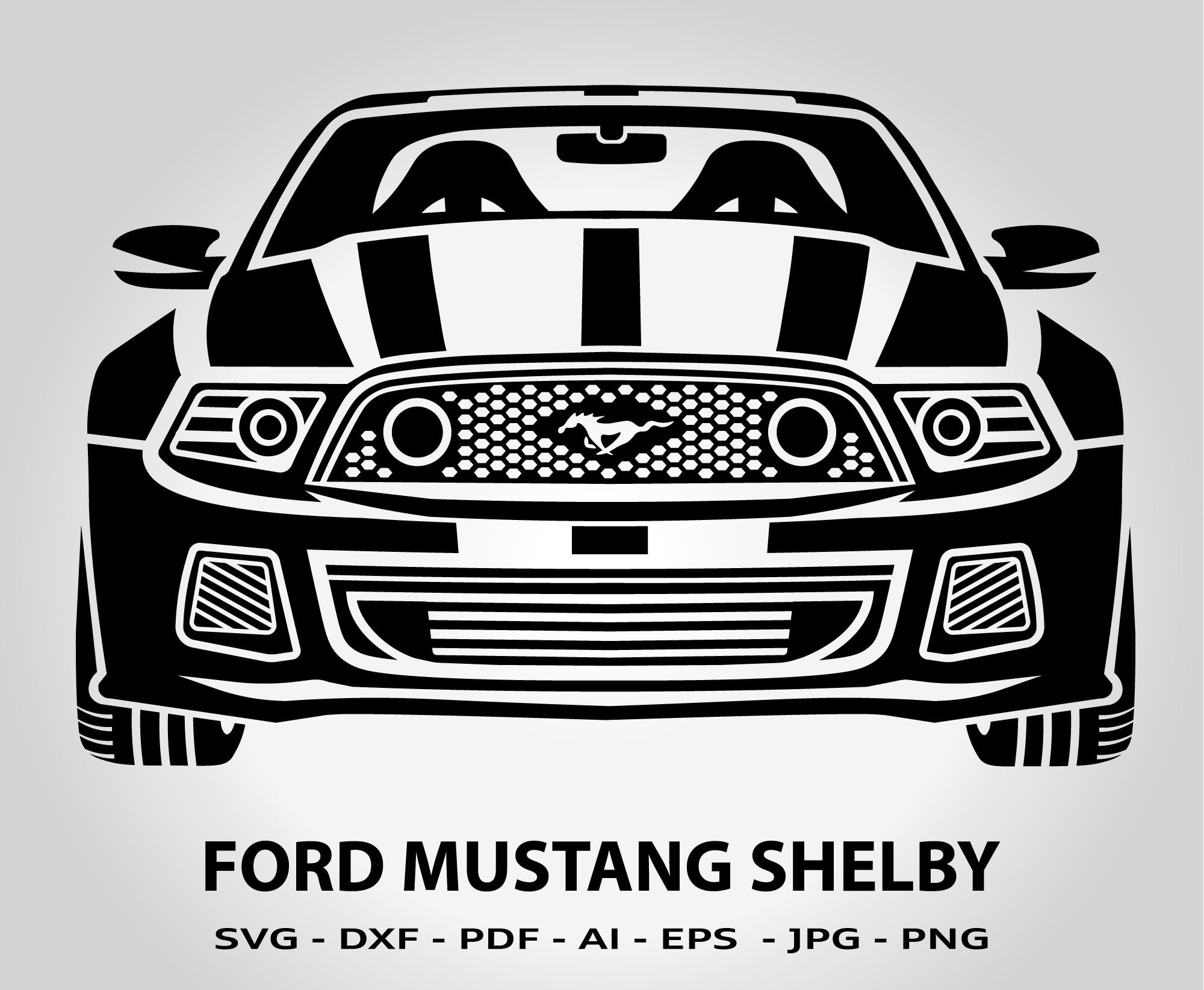 Mustang Outline SVG