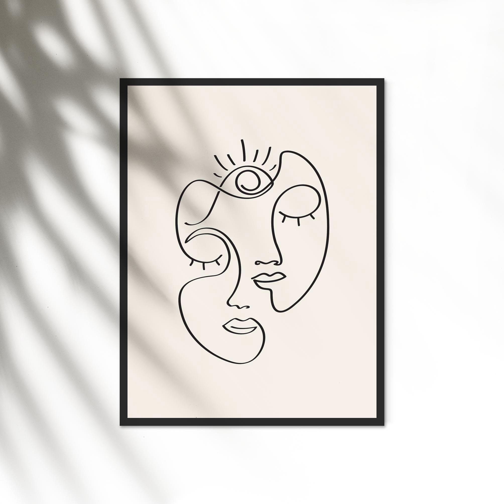 One Line Face Art Single Line Face Art Print Minimalist Woman Line Drawing - Etsy UK