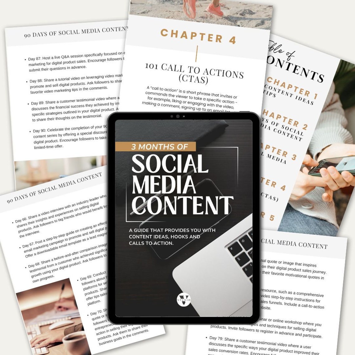 90 Days of Social Media Content Guide Master Resell Rights & Private ...
