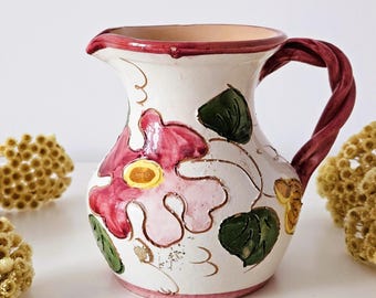 ヴィンテージ デルータ セラミックボトル：イタリアのアート陶器、G