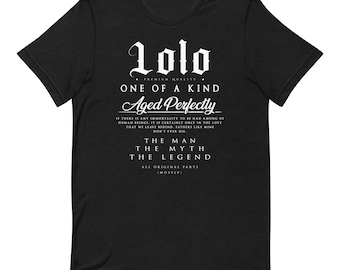 Best Father's Day, Birthday Christmas and Anniversary Gift Idea for Best Lolo Filipino Pinoy Grandfather, Husband, Dad Grampa Unisex T shirt