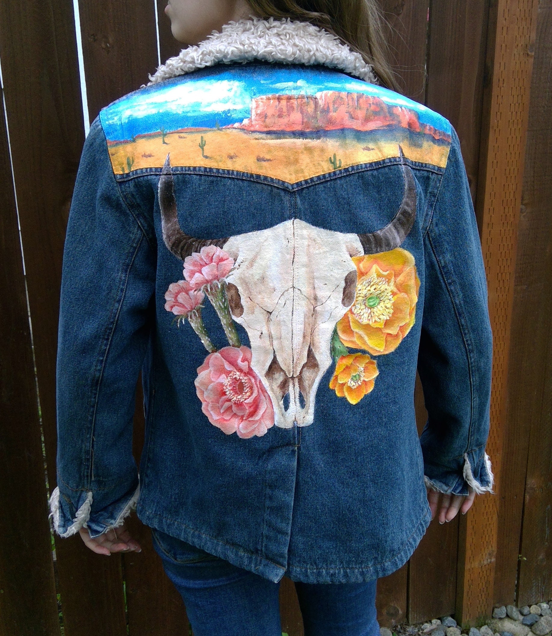 Denim Jacket Skull Monogram