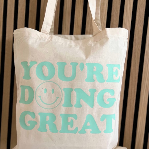 Jutebeutel | Totebag | Stofftasche | Statement | Smiley | Aesthetic | Quote