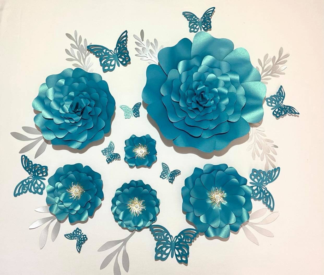 Handmade 3D Flower Wall Art Home Nursery Decor Etsy