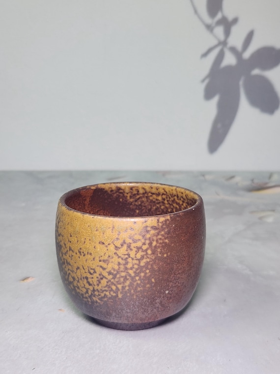 備前焼 湯呑み 一対 備前焼湯のみ 森本良信作 陶芸作家の湯呑茶碗 緑茶