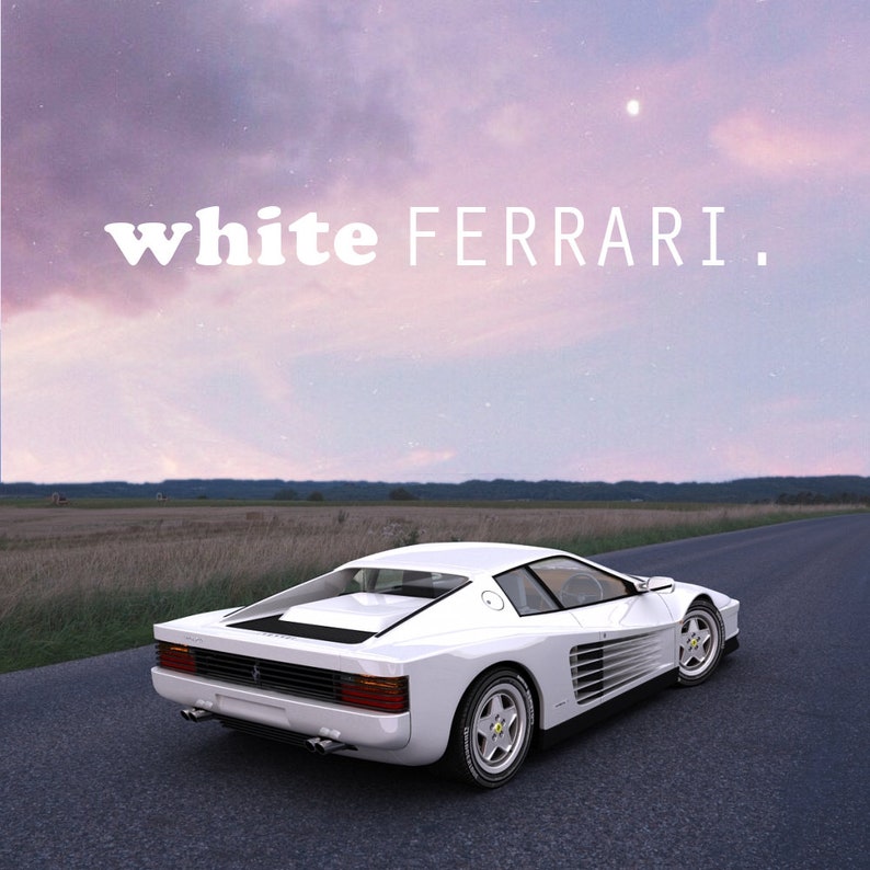 White ferrari frank ocean