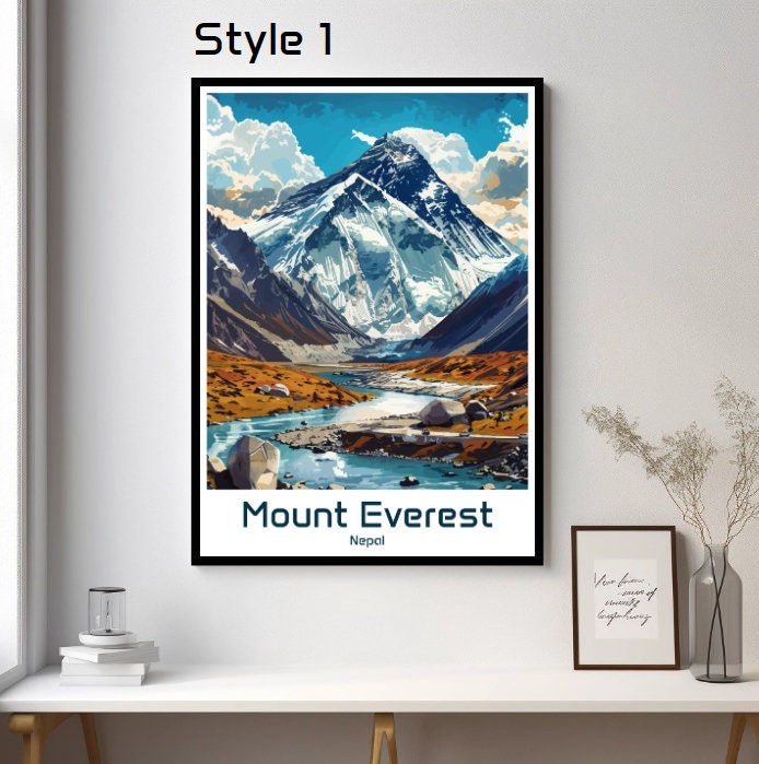 エベレスト ネパール ポスター 旅行 プリント エベレスト マハラングル