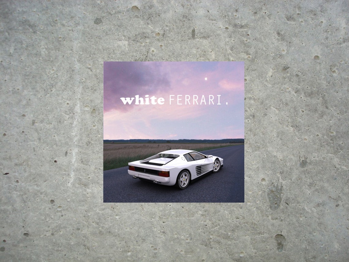 White ferrari frank ocean