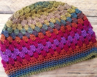 Boho Granny Stitch Hat Pattern (Crochet)