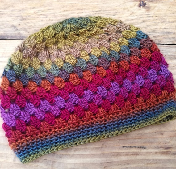 Boho Granny Stitch Hat Pattern crochet 