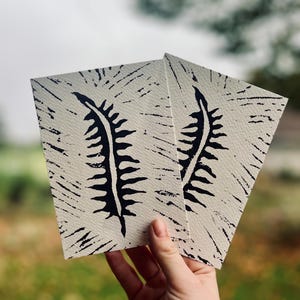 Linocut print A5