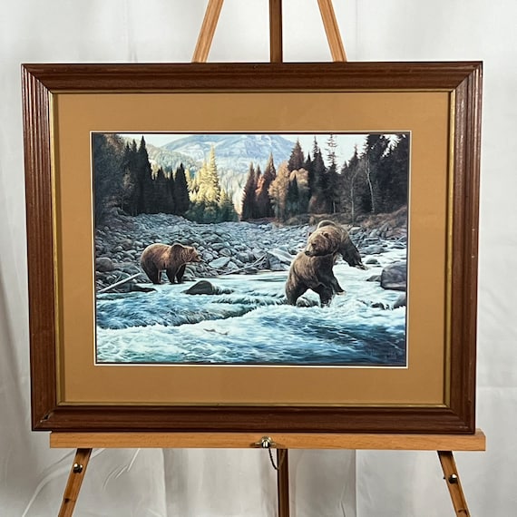 Manuel Mansanarez Jr Alaskan Bears Print (grizzley Bears) 1986