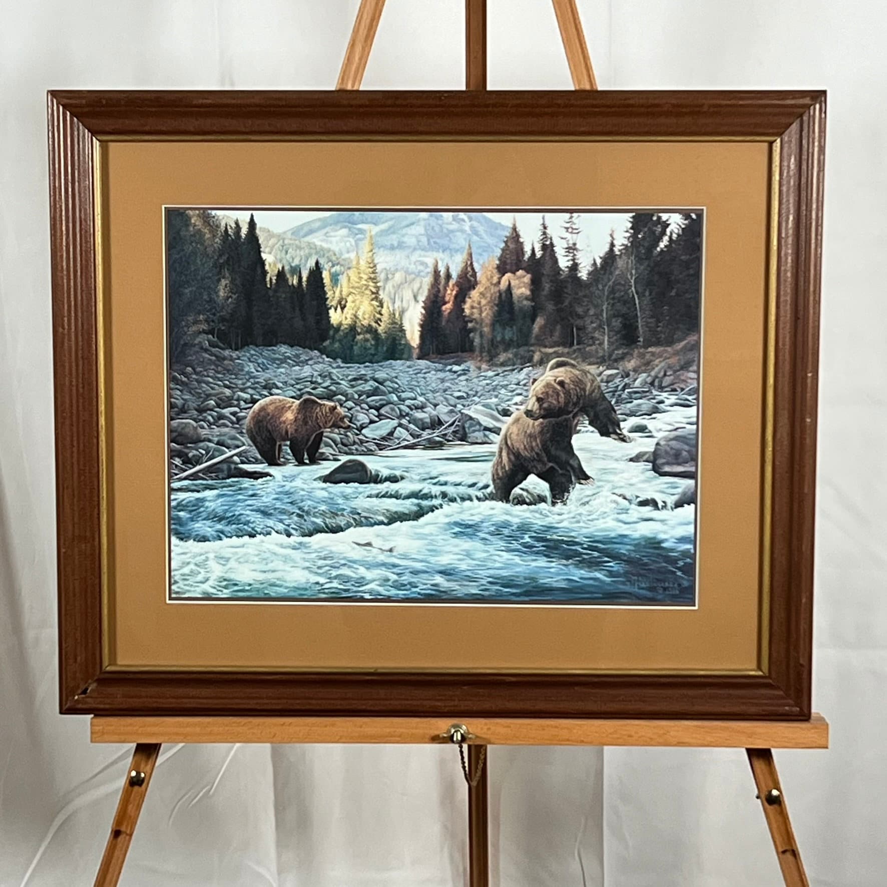 Manuel Mansanarez Jr Alaskan Bears Print (grizzley Bears) 1986