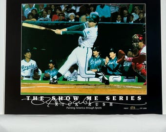 Rick Rush "Show Me Series" Limited Edition Vignette (Kansas City Royals) baseball