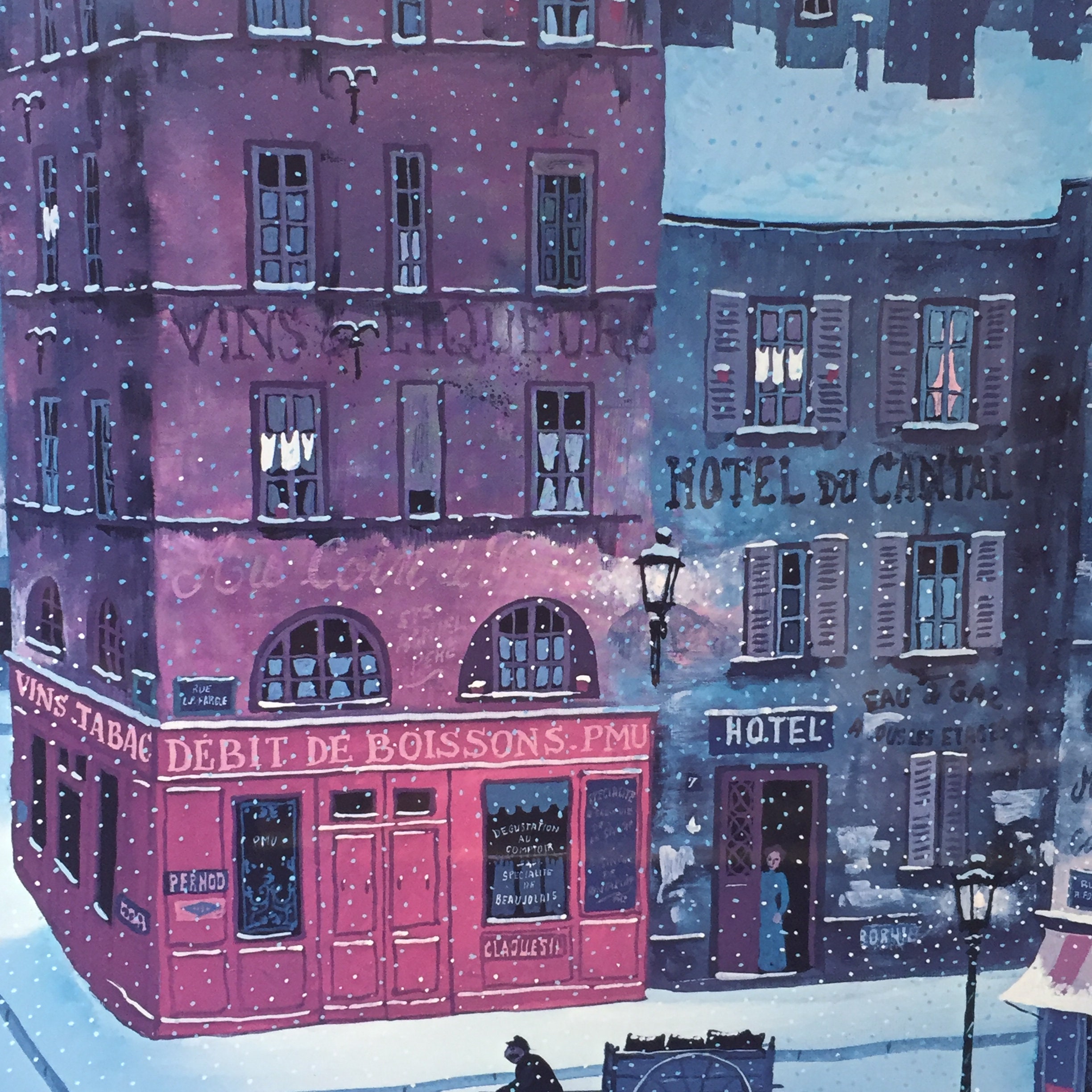 Michel Delacroix Nuit De Decembre Winter City Scene Etsy UK