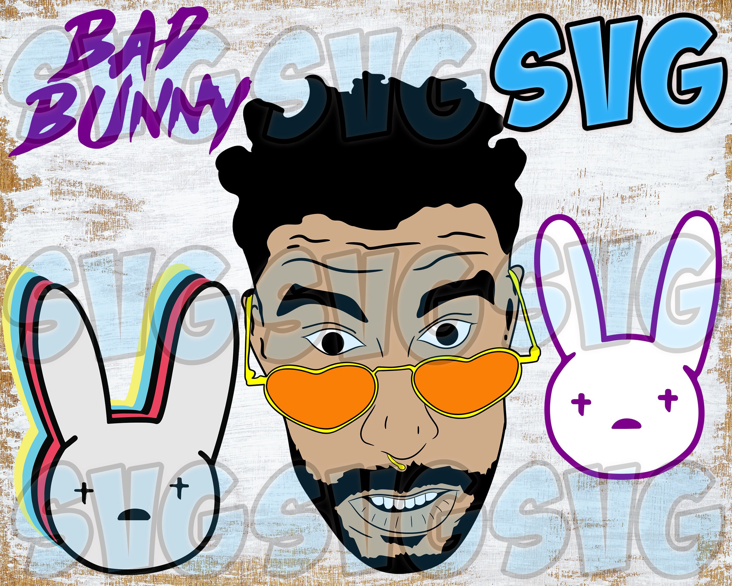 Free Free Bad Bunny Svg Yonaguni 301 SVG PNG EPS DXF File