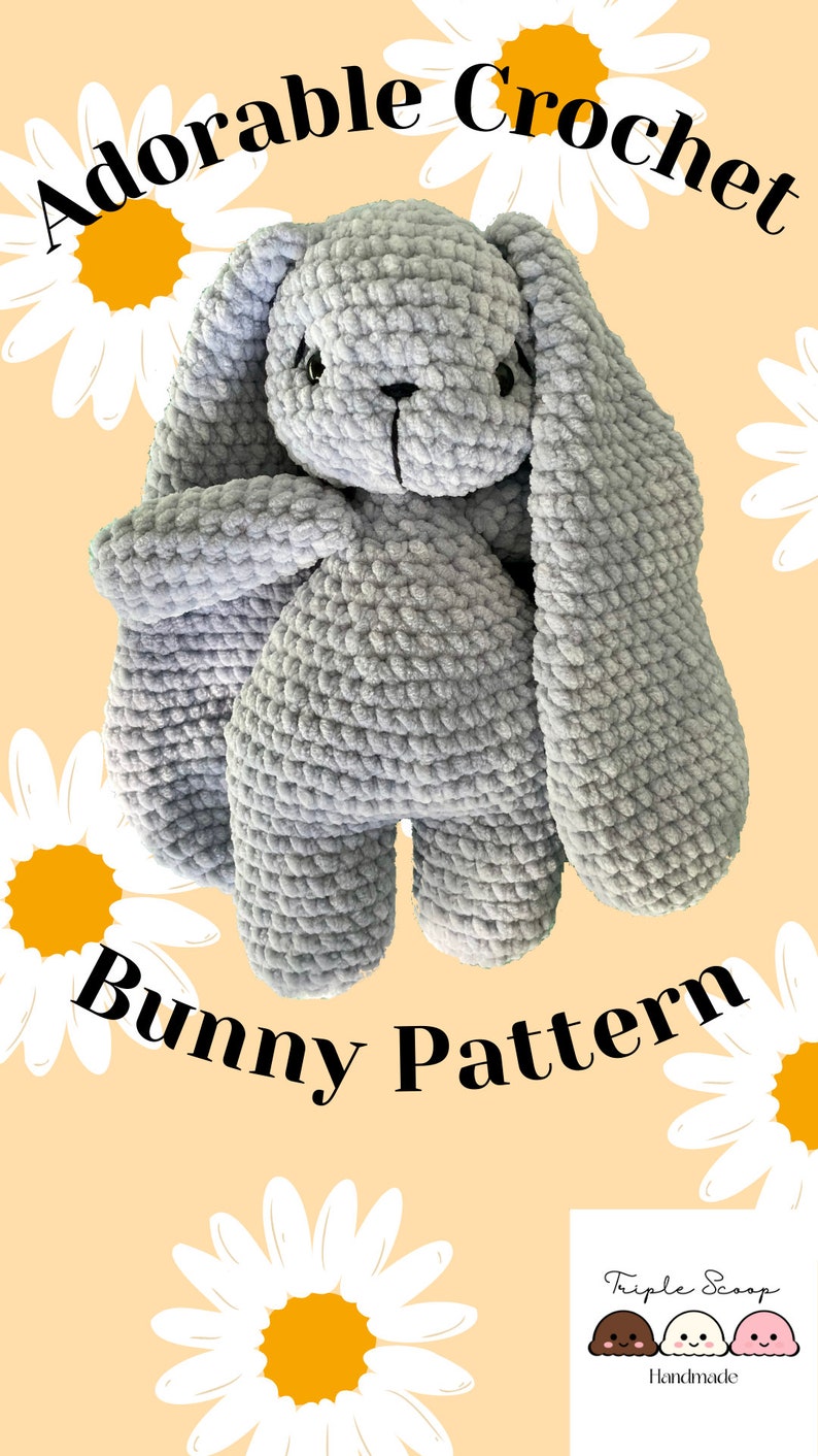 Amigurumi Floppy Eared Bunny Crochet Pattern - Etsy