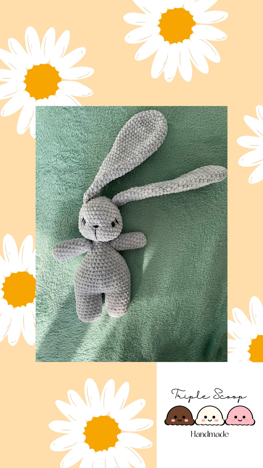 Amigurumi Floppy Eared Bunny Crochet Pattern - Etsy