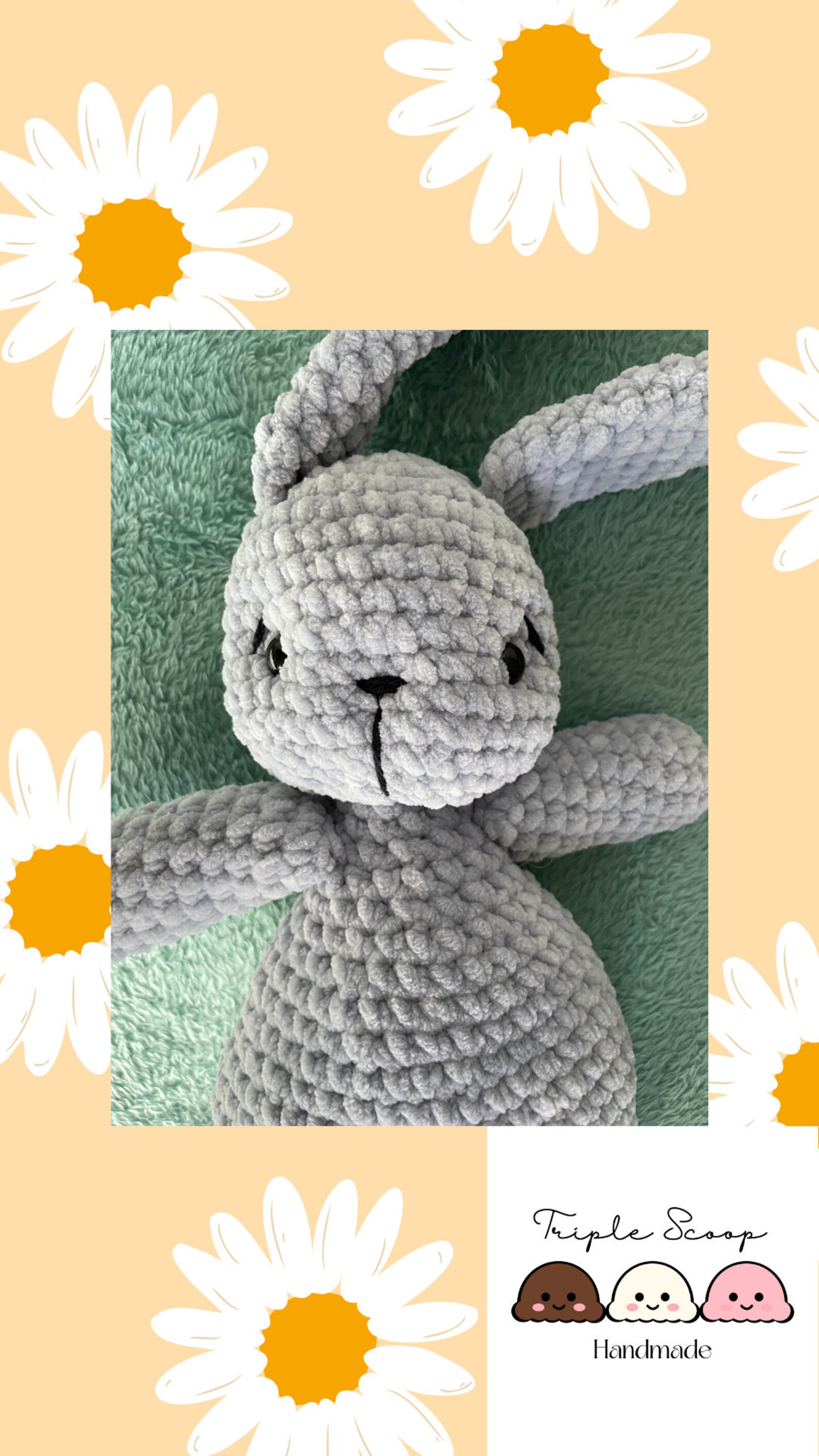 Amigurumi Floppy Eared Bunny Crochet Pattern - Etsy