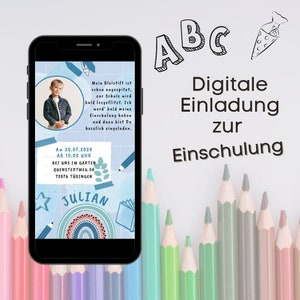Unicórnio do cavalo da matrícula escolar do convite de Digitas | Introdução escolar Ecard personalizada | Convite de matrícula escolar | Cartão de convite digital