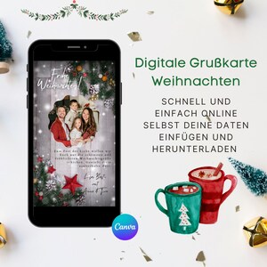 Madeira de cartão de Natal digital | Natal personalizado | Cartão de natal com nome | Natal digital | cartão de Natal
