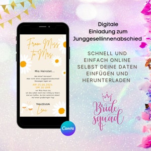 Digital invitation bachelor party woman | eCard JGA | Digital Card For Girlfriend | Invitation card bachelorette | JGA invitation