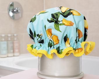 Lemon Shower Cap