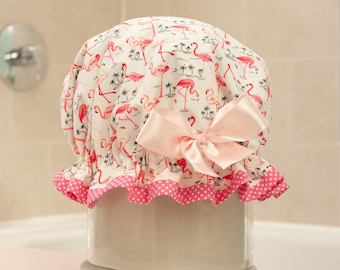 Flamingo Shower Cap