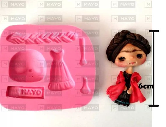 mini princes Silicone Mold flexible clay Fondant Soft Cake cold porcelain