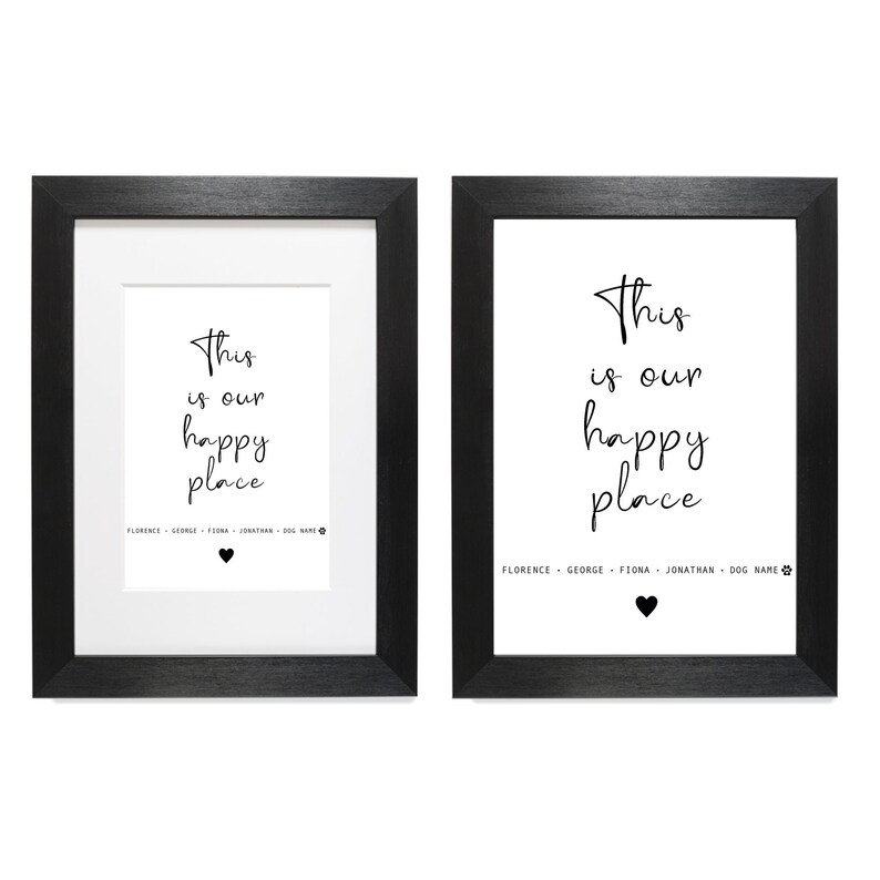 This is Our Happy Place Personalised Print Home Decor Etsy UK