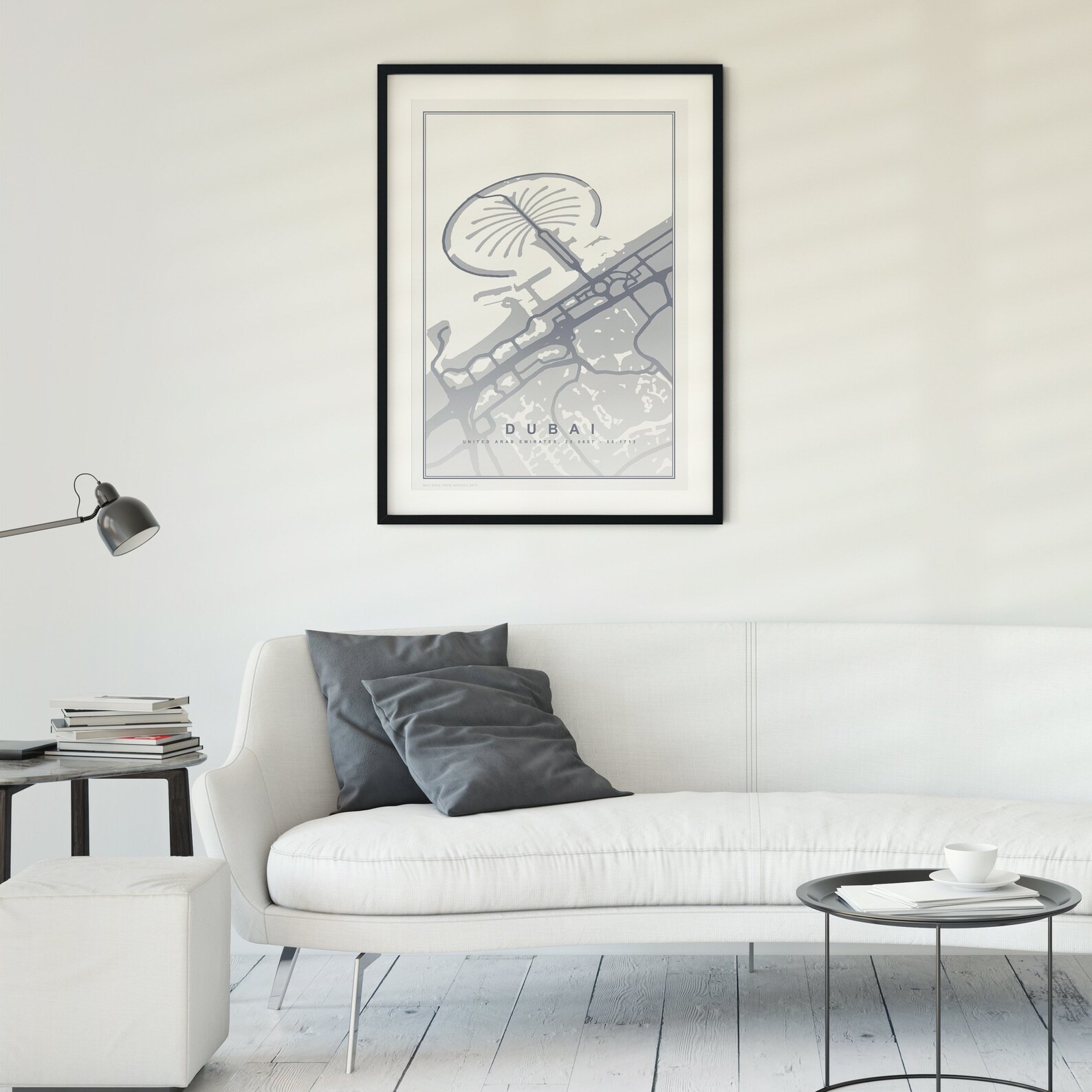 Map of Dubai Print Map Wall Art Travel Poster United | Etsy