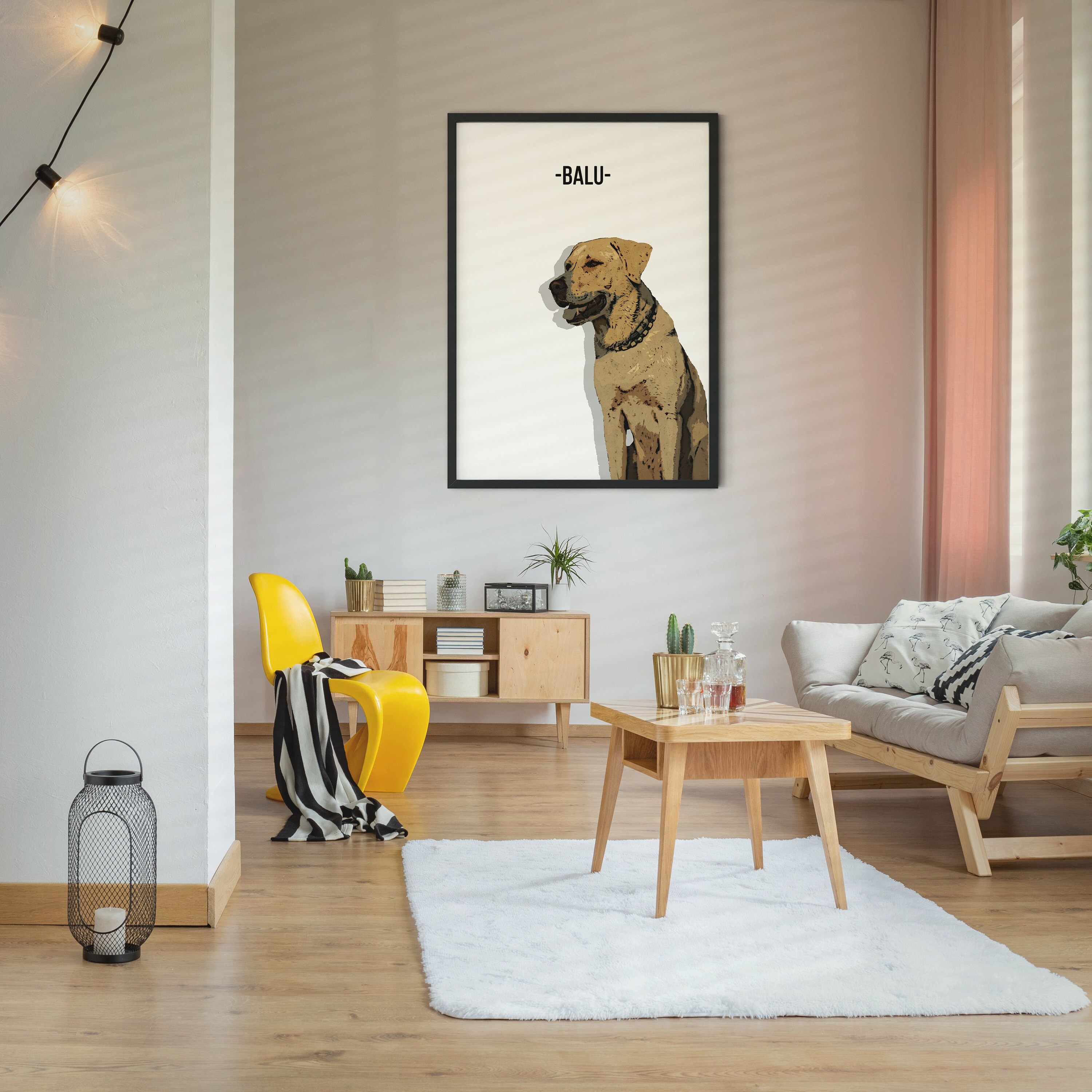 Customised Dog Portrait Dog Lovers Wall Art Portrait From | Etsy