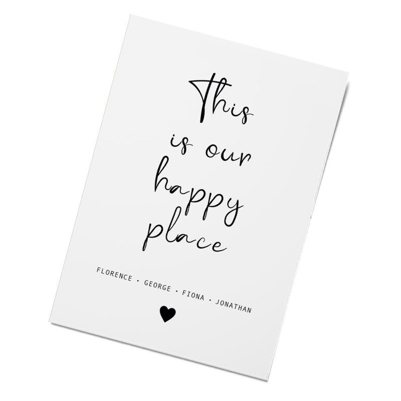 This is Our Happy Place Personalised Print Home Decor Etsy UK