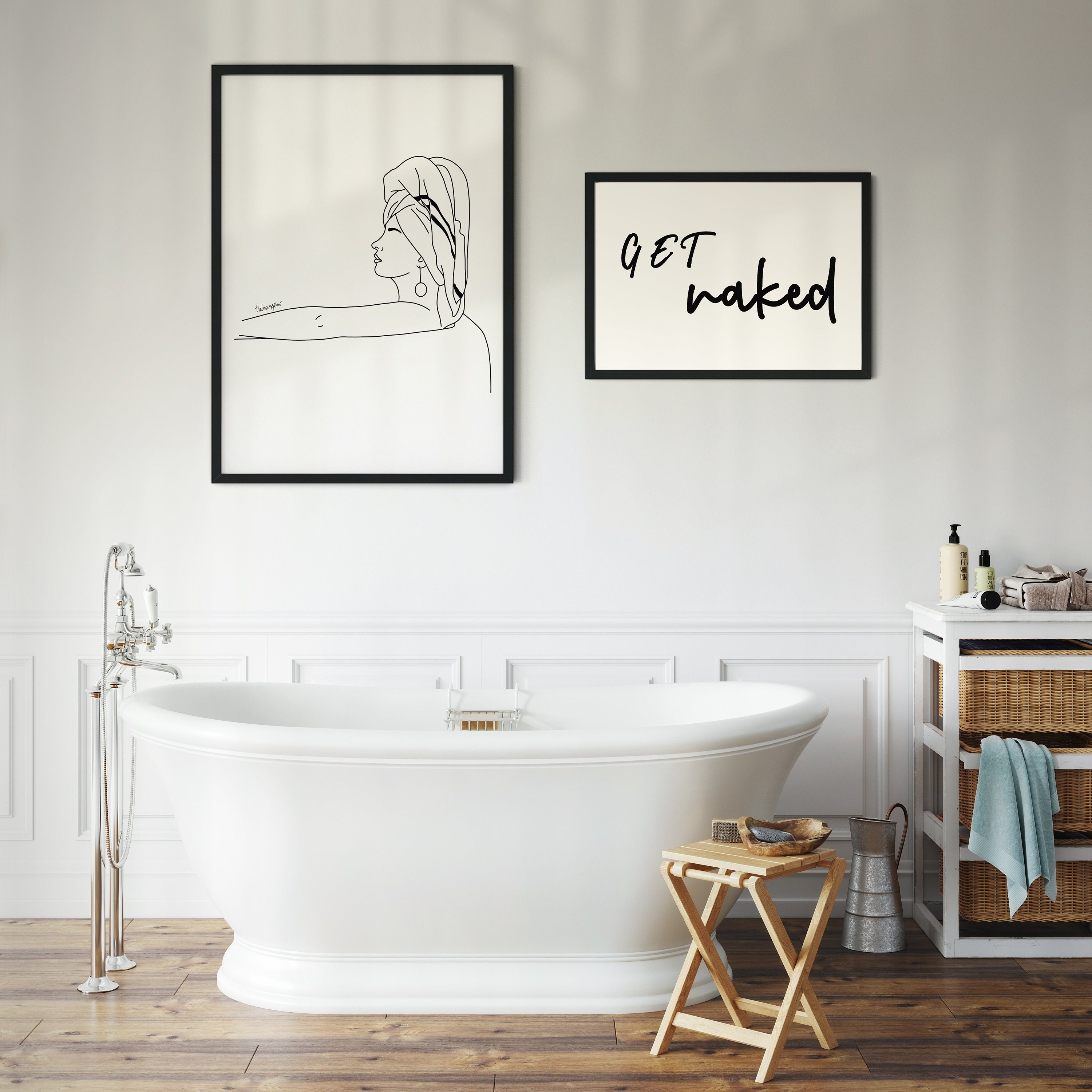 Bath Time Wall Art Modern Wall Art Art Print Bathroom - Etsy
